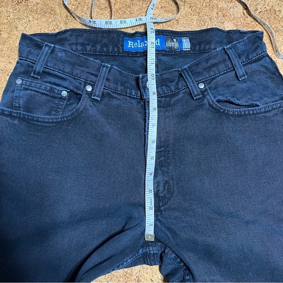 Levi’s Vintage 90’s Silver Tab Relaxed Barrel Leg Jean Black w/ Blue Undertone - Picture 11 of 16